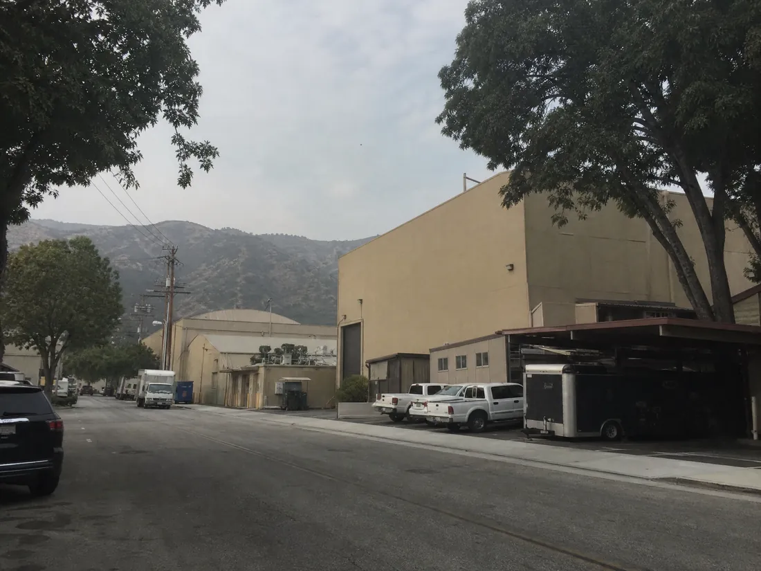 Burbank California industrial and studio buildings where soil gas mitigation systems are installed