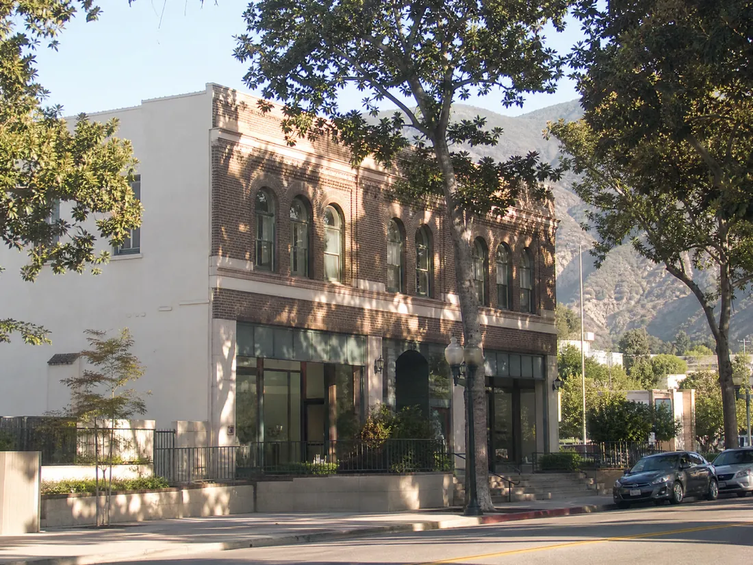 Older Pasadena California commercial building where radon testing and crawl space mitigation is performed