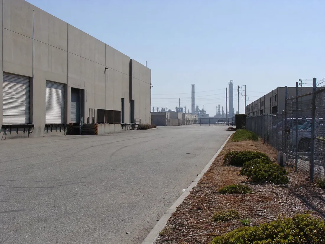 Torrance California industrial building where vapor intrusion and radon mitigation systems are installed